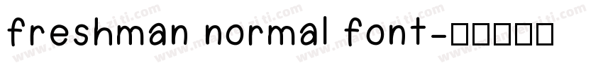 freshman normal font字体转换